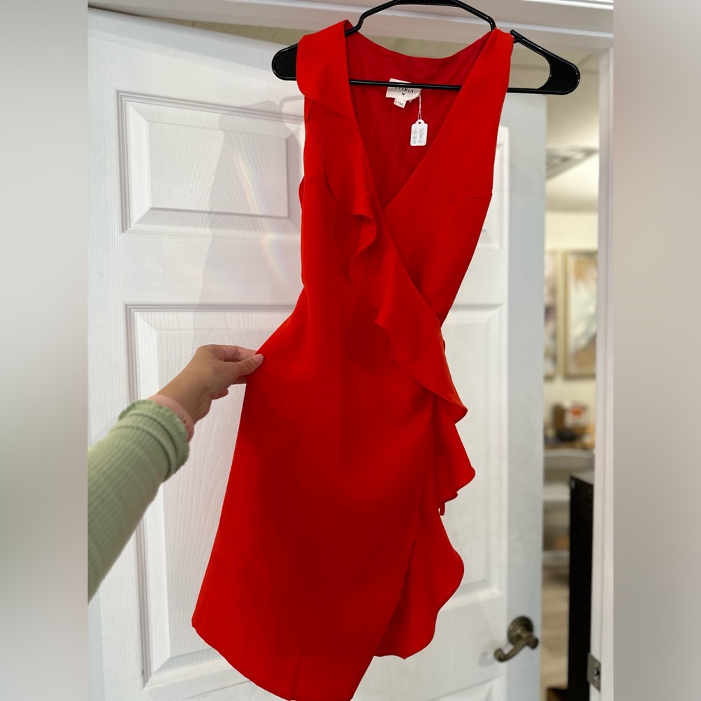 Red Wrap Dress